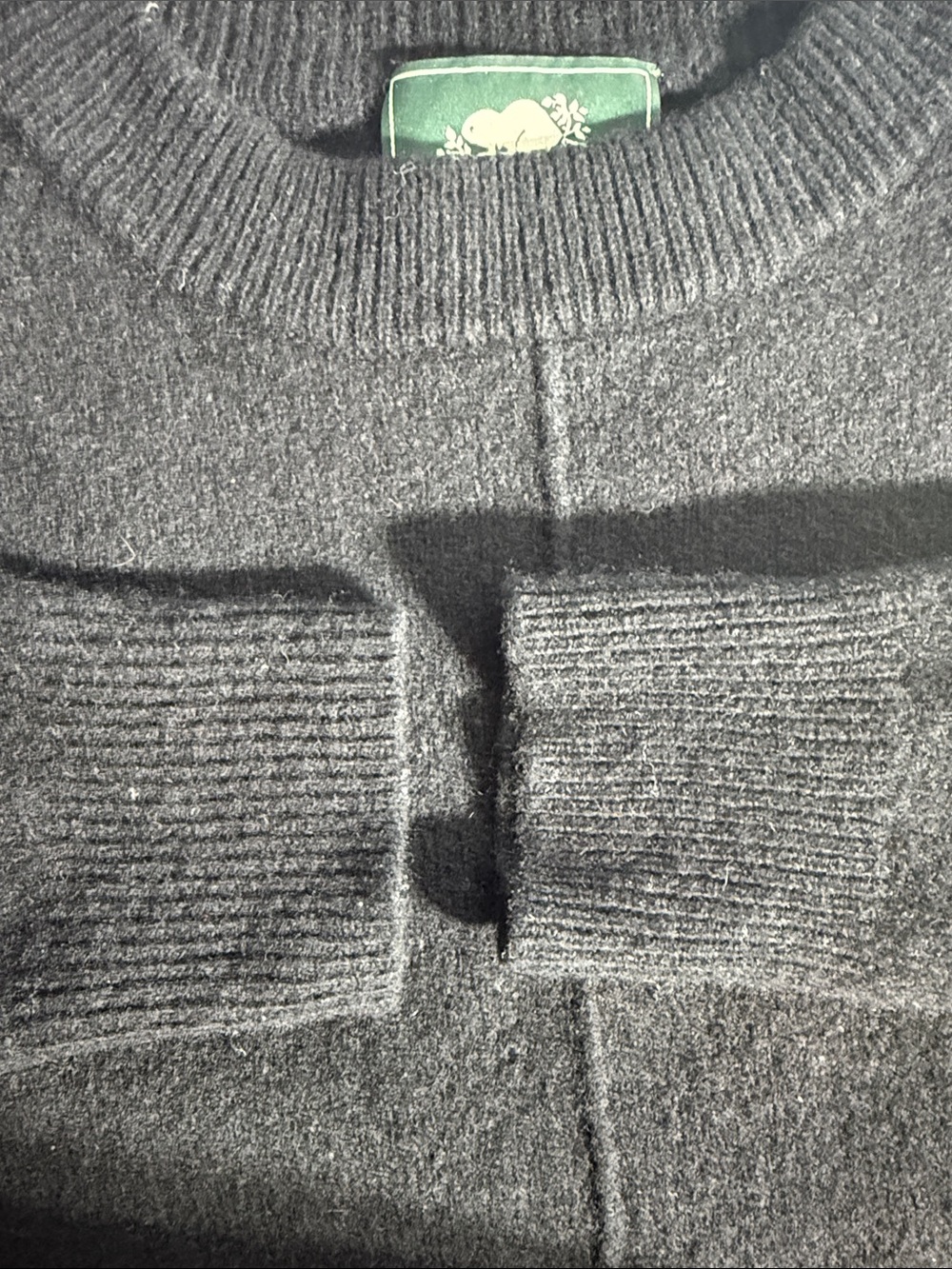 Roots Fine Merino Wool Sweater Dress Black Size S Long Sleeve - Picture 6 of 12